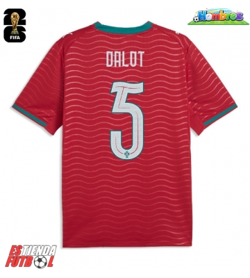 Portugal Diogo Dalot #5 Primera Equipación Mundial 2026 Manga Corta